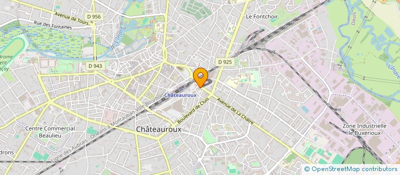localisation de l'entreprise SAS YMH à CHATEAUROUX