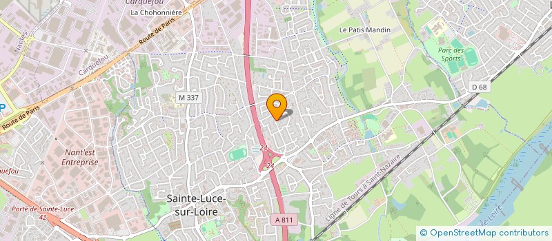 localisation de l'entreprise SAS YUMA  SAINTE-LUCE-SUR-LOIRE