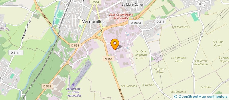 localisation de l'entreprise SAS YVES LE PARC à VERNOUILLET