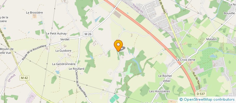 localisation de l'entreprise SAS YVES TALBOURDEL à ORVAULT