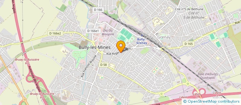 localisation de l'entreprise SAS Z.A.N à BULLY-LES-MINES