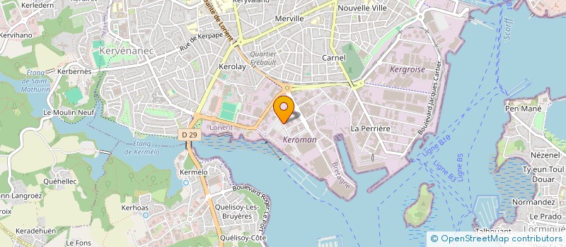 localisation de l'entreprise SAS Z&B MACAREUX à LORIENT