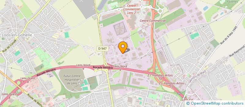 localisation de l'entreprise SAS Z.I LA CROISETTE  LENS