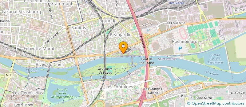 localisation de l'entreprise SAS Z.M.F COMMUNICATION & STRATEGIE  TOURS