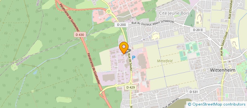 localisation de l'entreprise SAS ZENGIN à WITTENHEIM
