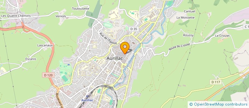localisation de l'entreprise SAS ZOUATIM à AURILLAC
