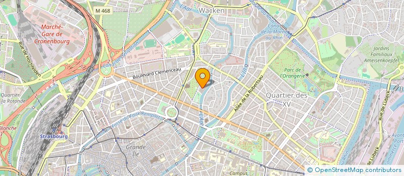 localisation de l'entreprise SASA  STRASBOURG