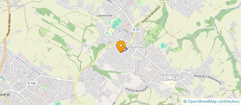 localisation de l'entreprise SASBLAN  BRUGUIERES