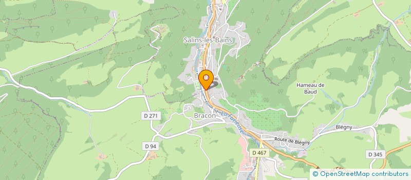 localisation de l'entreprise SASC  SALINS-LES-BAINS