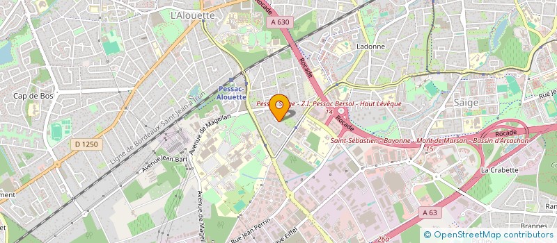 localisation de l'entreprise SASEG  PESSAC