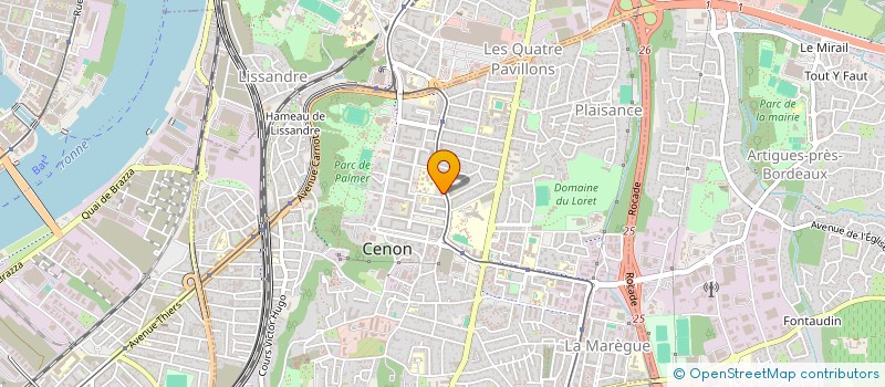 localisation de l'entreprise SASG à CENON