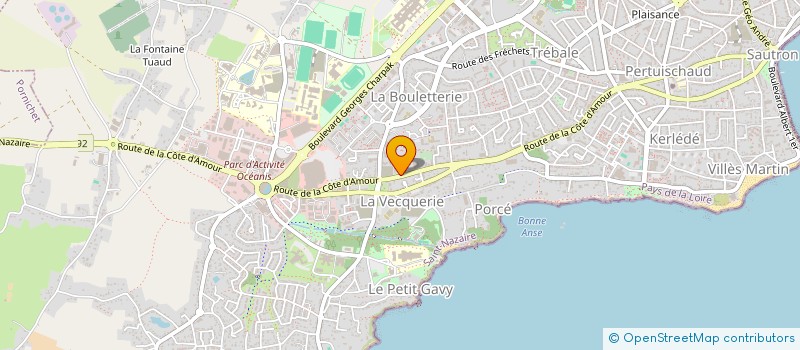 localisation de l'entreprise SASG à SAINT-NAZAIRE