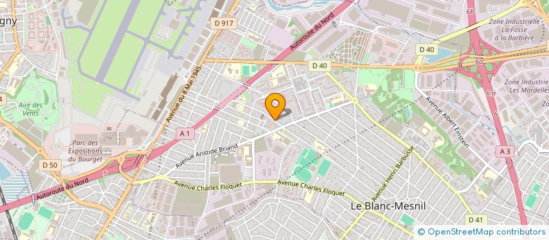 localisation de l'entreprise SASHA à LE BLANC-MESNIL