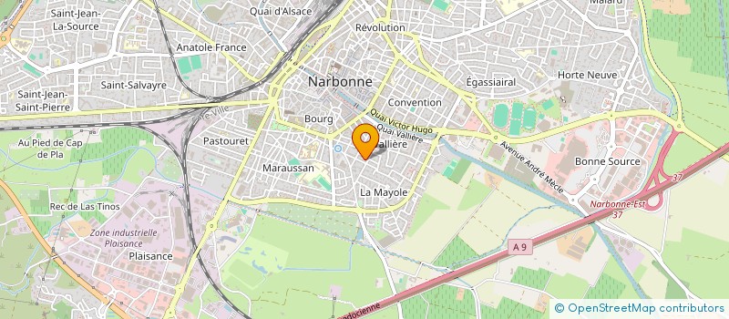 localisation de l'entreprise SASHA à NARBONNE