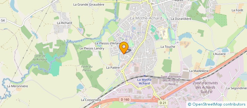 localisation de l'entreprise SASHA  LES ACHARDS