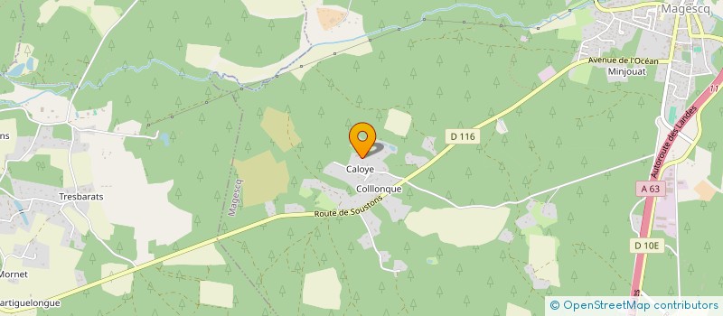 localisation de l'entreprise SASHA DG  MAGESCQ