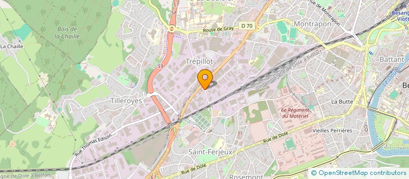 localisation de l'entreprise SASHO à BESANCON