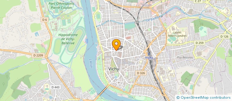 localisation de l'entreprise SASHO à VICHY