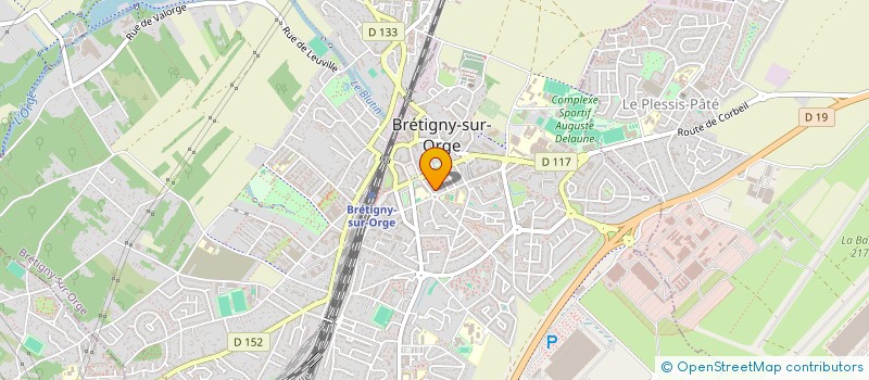 localisation de l'entreprise SASHREL à BRETIGNY-SUR-ORGE