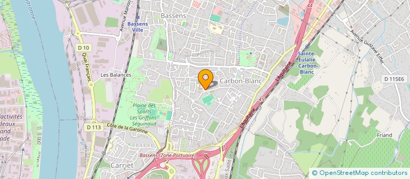 localisation de l'entreprise SASIBON à CARBON-BLANC