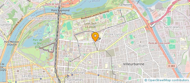 localisation de l'entreprise SASKEL INVEST  VILLEURBANNE