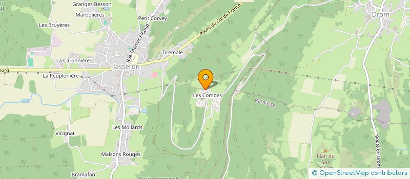 localisation de l'entreprise SASL  JASSERON