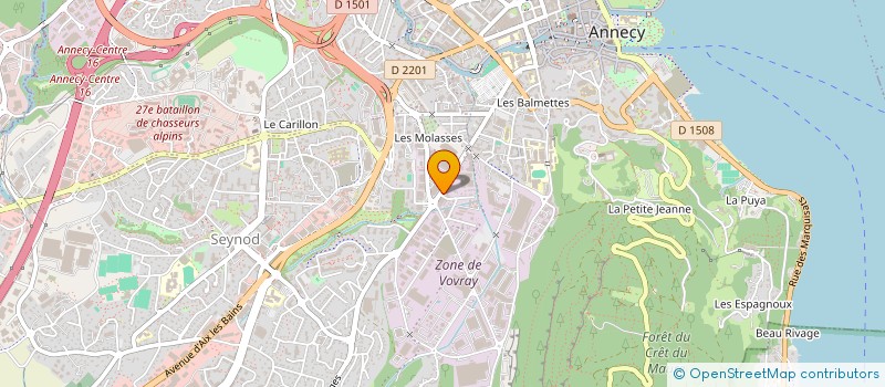 localisation de l'entreprise SASOCAR à ANNECY