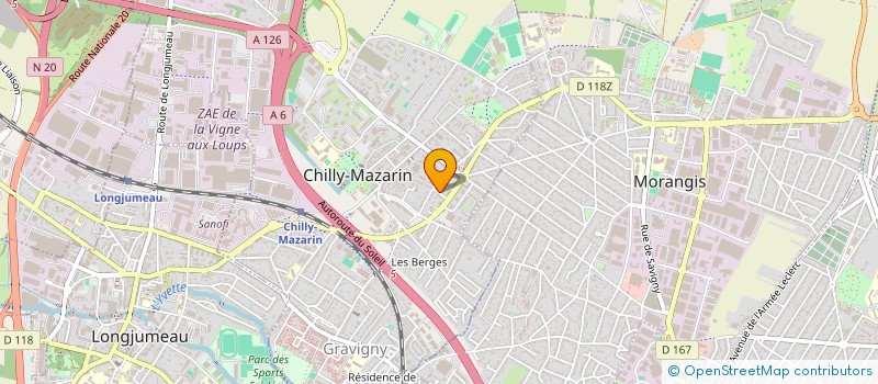 localisation de l'entreprise SASOFRA à CHILLY-MAZARIN