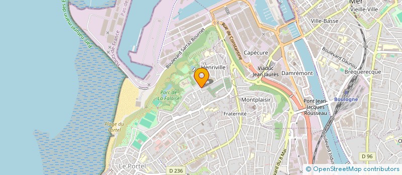 localisation de l'entreprise SASP ESSM LE PORTEL BASKET BALL COTE D OPALE  LE PORTEL