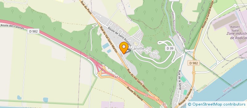localisation de l'entreprise SASP SERVICES à SAINT-ROMAIN-DE-COLBOSC