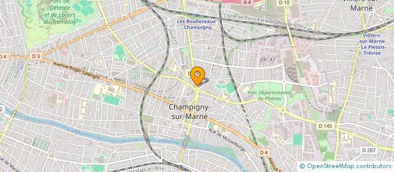 localisation de l'entreprise SASS'LAV à CHAMPIGNY-SUR-MARNE