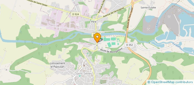 localisation de l'entreprise SASS RUGBY  SAINT-SEVER