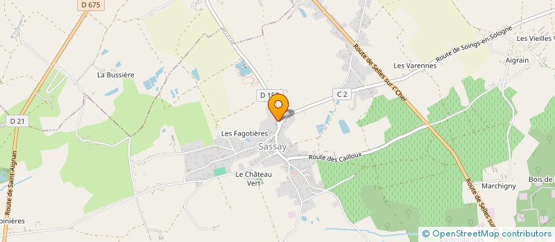 localisation de l'entreprise SASSAY MOTO VERTE  SASSAY