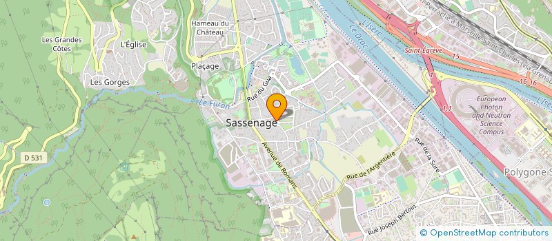 localisation de l'entreprise SASSENAGE BADMINTON CLUB  SASSENAGE