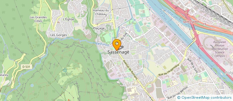 localisation de l'entreprise SASSENAGE ESPACE ECONOMIQUE EMPLOI  SASSENAGE