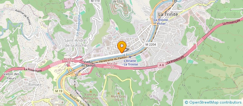 localisation de l'entreprise SASSI à NICE