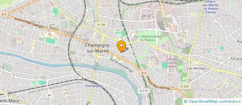 localisation de l'entreprise SASSI DESIGN à CHAMPIGNY-SUR-MARNE