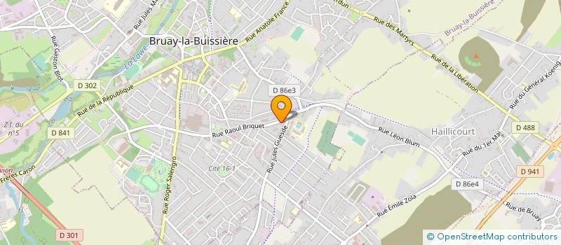 localisation de l'entreprise SASSIA FOOD à BRUAY-LA-BUISSIERE