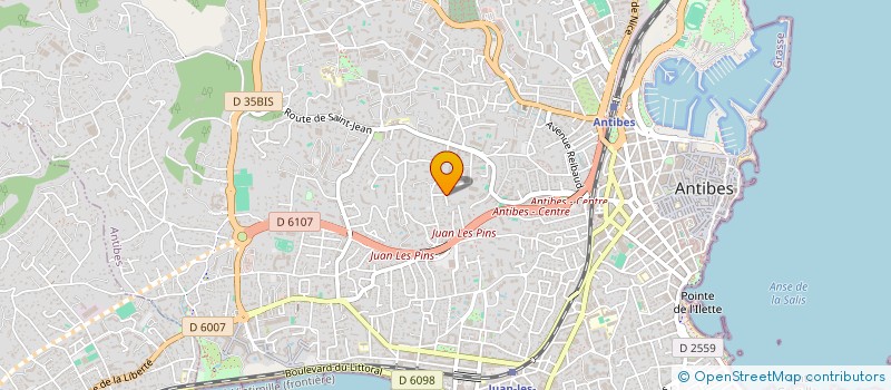 localisation de l'entreprise SASSO ELECTRICITE à ANTIBES