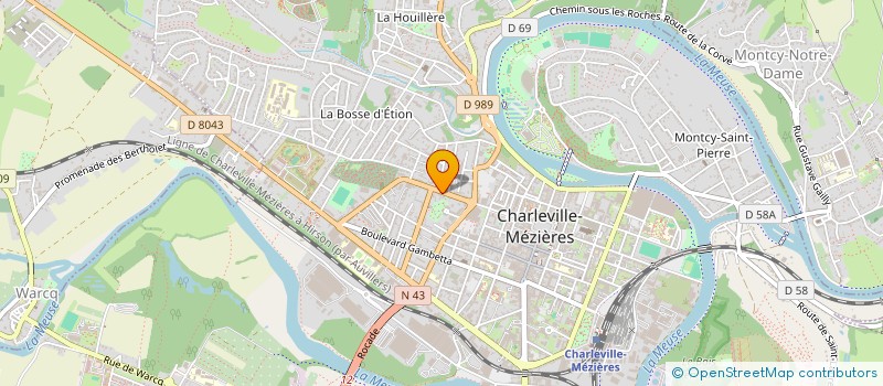 localisation de l'entreprise SASSOU COIFFURE BARBIER à CHARLEVILLE-MEZIERES