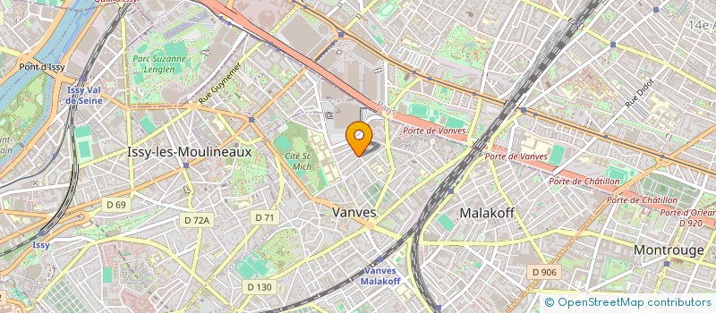 localisation de l'entreprise SASSUS                        ROGER  VANVES