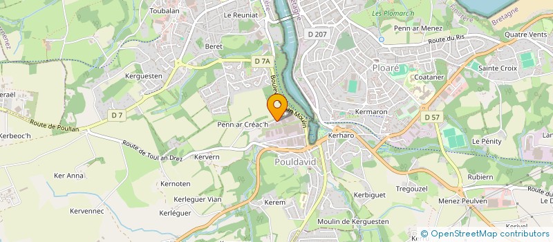localisation de l'entreprise SASSY 29  DOUARNENEZ