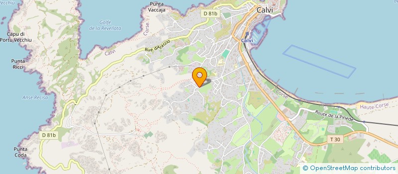 localisation de l'entreprise SASU A BELLA BARCA à CALVI