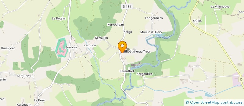 localisation de l'entreprise SASU A. K. BREIZH  BIGNAN