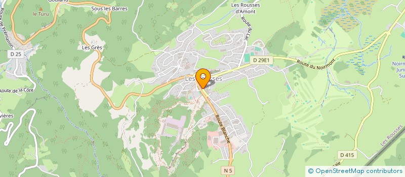 localisation de l'entreprise SASU A STORIA  LES ROUSSES