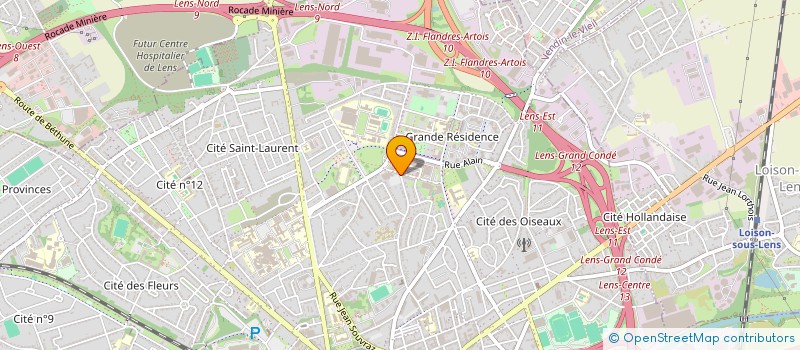 localisation de l'entreprise SASU ABM TRAVAUX PUBLICS à LENS