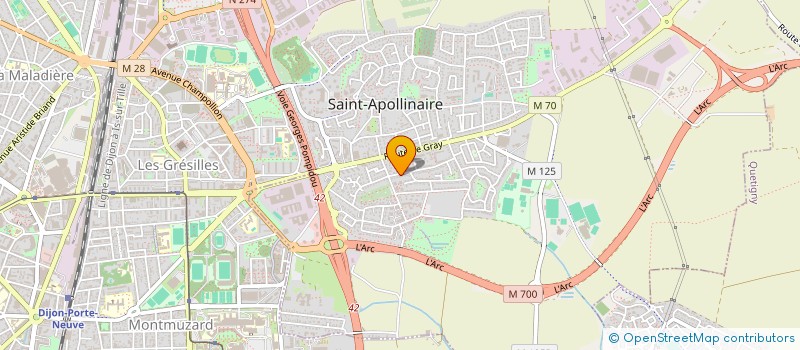 localisation de l'entreprise SASU AGP PLAQUE à SAINT-APOLLINAIRE