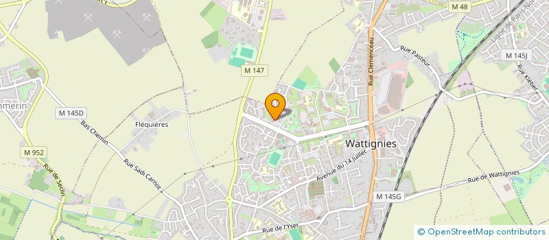 localisation de l'entreprise SASU ALLO VTC LILLE  WATTIGNIES