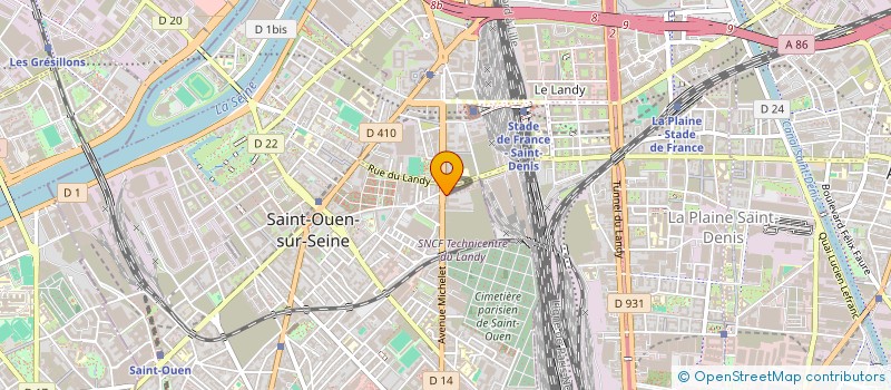 localisation de l'entreprise SASU AMA BAT  SAINT-OUEN-SUR-SEINE