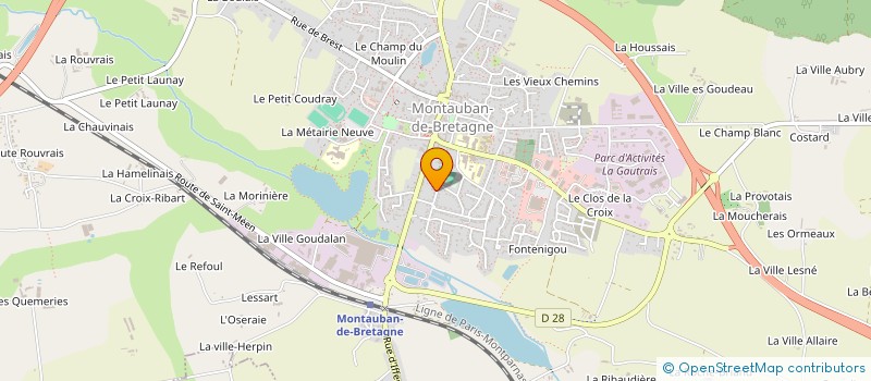 localisation de l'entreprise SASU AMC CONCEPT RENO à MONTAUBAN-DE-BRETAGNE